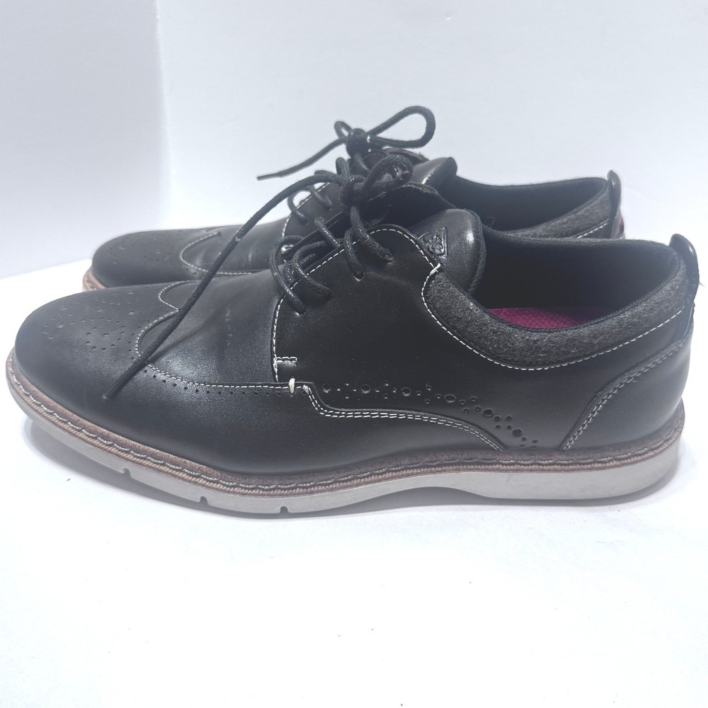 Stacy Adams Mens‎ Black Leather Wingtip Oxford Hybrid Shoes 8.5M business casual